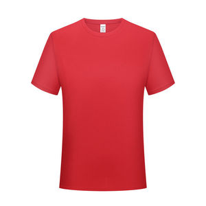 Customized Short Sleeve T-Shirt 150g Polyester Solid Color For Leisure Work Uniforms Team Building Events - Product Image 3