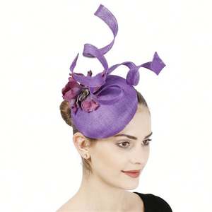 Nouveaux chapeaux de mariée à quatre couches, coiffure vintage britannique, accessoires pour cheveux, épingle à cheveux, fascinateur en plumes pour femmes - Product Image 3