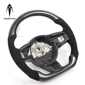 Volante in Fibra di Carbonio e Alcantara Compatibile con <span class=keywords><strong>Jaguar</strong></span> E-PACE XE XEL XFL <span class=keywords><strong>XJ</strong></span> F-TYPE XF F-PACE Ftype - Product Image 2