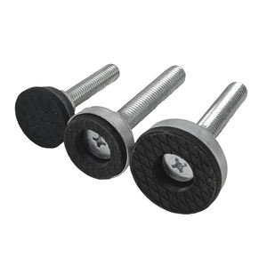 <span class=keywords><strong>Pied</strong></span> de support fixe galvanisé robuste avec vis d'<span class=keywords><strong>ancrage</strong></span> réglable et base réglable - Product Image 5