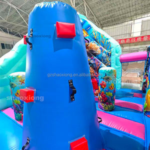 Castello Gonfiabile Commerciale con Scivolo a Tema Sirena per Bambini, Parco Giochi Gonfiabile per Bambini Oceano Sirena - Product Image 6