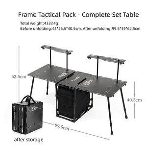 Bàn Cắm Trại Di động, bàn cắm trại nhỏ gọn với túi đựng để đi bộ đường dài, cắm trại, ngoài trời, BBQ - Product Image 4