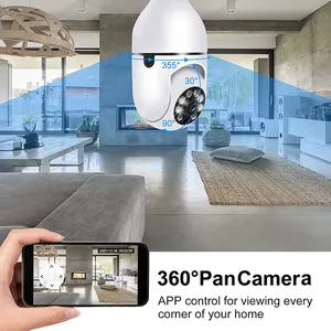 Smart Light Bulb Camera Waterproof Smart Home WIFI Indoor Security 2MP E27 Camera Surveillance Wireless IP Camera