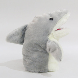 Peluche Requin à accrocher au bras, petite poupée main en peluche, <span class=keywords><strong>gants</strong></span>, bouche mobile, réconfortant pour apaiser bébés et enfants, rembourrage en coton PP - Product Image 3