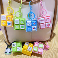 Capuchons de clavier jouet soulagement du Stress Fidget bouton clé capuchons Fidget porte-clés clavier porte-clés jouets doigt clavier clé jouet
