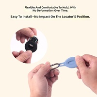Étui de protection étanche en silicone souple pour Apple AirTag, housse anti-perte avec mousqueton porte-clés, support AirTag pour animaux de compagnie
