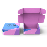 Emballage cadeau cosmétique personnalisé en carton ondulé recyclable, boîte pour vêtements de bébé, boîte postale en papier, boîtes d'expédition pour les petites entreprises