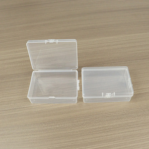 Transparent Plastic <b>Storage</b> <b>Box</b> Rectangle <b>Small</b> Parts Accessories Container For Fishing Gear Electronics Desktop Organization - Product Image 1