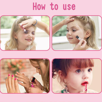 Lot de maquillage pour enfants en gros, lavable, avec étui, personnalisable, pour filles, jouets de beauté pour enfants, pour le marché américain