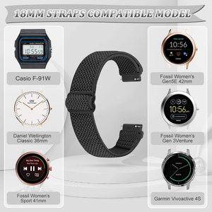 Bracelet de <span class=keywords><strong>montre</strong></span> 18 mm pour <span class=keywords><strong>Casio</strong></span> F-84/F-91W/F-94/F-105/A158/A168/F-105/F-108/AE-1300/AE-1200/AE-1000/W-217H/W-218H/SGW-300H/W-800H - Product Image 5