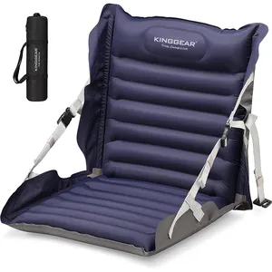 Kinggear Độ dày Inflatable ngủ pad không thấm nước tẩy trắng ghế cắm trại đệm không khí ghế với dây đai điều chỉnh
