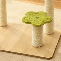 Arbre à chat avec condo, poteau à gratter en sisal, plateforme d'escalade, jouet pour chat peu encombrant pour petit appartement