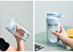 Fitness <b>Protein</b> Shaker Bottle Double Layer Plastic Portable AX Brand Gym Sports <b>Gift</b> Men Women Custom - Product Image 5