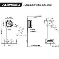 Módulo de Cámara GC5035 para Gafas Inteligentes, Mini Compacto de 5MP, MIPI HD, Alta Definición, Enfoque Fijo, Foto/Video