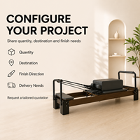Lit de Pilates en bois commercial, équipement d'entraînement professionnel pour studio, résistance à ressort réglable, entraînement polyvalent