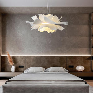 Lampadario a Sospensione Nordico Minimalista in Acrilico con Doppio Petalo, <span class=keywords><strong>Design</strong></span> Creativo per Soggiorno, Mansarda e Ingresso - Product Image 3