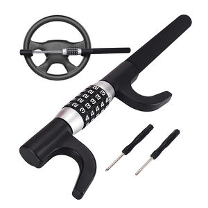 Volant Serrure à combinaison à 5 chiffres Voiture/camion/fourgonnette Serrure de direction réglable universelle Serrures antivol au volant - Product Image 1