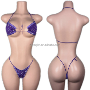 Hot Selling Lowest Price Nightclub Wear <strong>Fishnet</strong> Rhinestone Stripper <strong>Outfits</strong> - Product Image 4