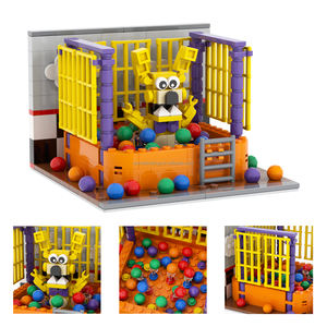 FNAF Into the Pit Freddy's Room Foxy Midnight Bear, Juego de Bloques de Construcción, Kits de Bricolaje, Ladrillos MOC, Juguetes para Niños, Mould King MOC1566 - Product Image 5