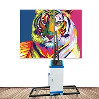 Máquina de impresión 3d 5d, impresión en 3d, efecto de relieve, inyección de tinta uv vertical, equipo de impresora personalizado, pintura de pared de madera y vidrio