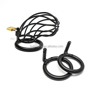 DongKai, superventas, 3 <span class=keywords><strong>tipos</strong></span> <span class=keywords><strong>de</strong></span> tamaño, jaula <span class=keywords><strong>de</strong></span> Metal masculina, juguete sexual para adultos, anillo sexual <span class=keywords><strong>de</strong></span> amor masculino, jaula <span class=keywords><strong>de</strong></span> castidad, bloqueo para hombres, juego BDSM - Product Image 5