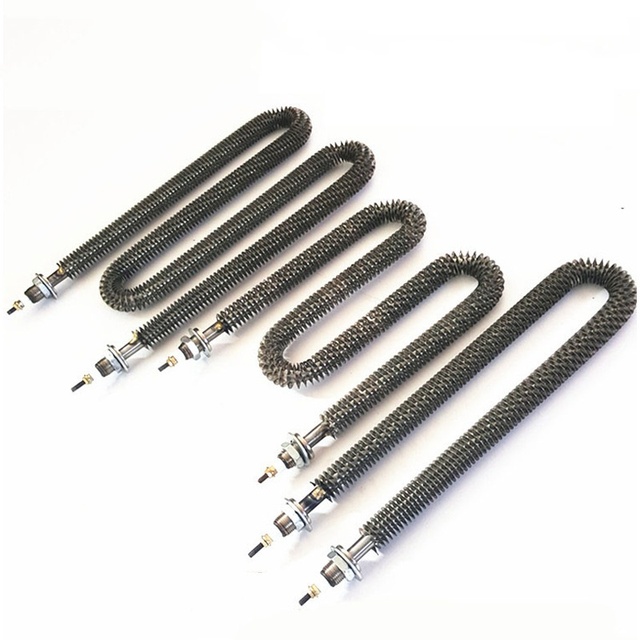 U I Type Industrial Electric Resistance Air Tubular Finned Heater Element 110v 120v 220v 230v 240v 380v W Customized Provided