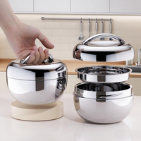 Boîte à Lunch Isotherme Double-Étage pour Adultes, Chauffage des Aliments avec Contenant à Noix, Double Couches de Travail, Idéale pour les Déplacements