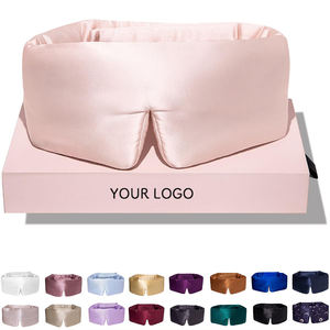 Personalisierte Schlafmaske aus 100 % Maulbeerseide in Übergröße mit verstellbarem Klettverschluss - Product Image 3