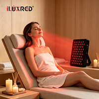 Lampe à lumière rouge professionnelle ILUXRED, panneau de thérapie par infrarouge proche, appareil pour tout le corps, usage commercial avec support, haute puissance
