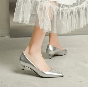 UP-5945r Ladies Party Dress High <strong>Heels</strong> Sandals Classic Sliver <strong>Stiletto</strong> 3cm <strong>Low</strong> <strong>Heel</strong> Pumps Shoes for Women - Product Image 5