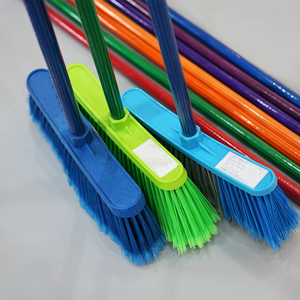 Cabezales de repuesto de escoba de plástico Sudamericano de colores, cepillos para suelo, limpiador de cerdas fuertes para el hogar, oficina, tienda - Product Image 3