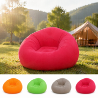 Canapé de massage gonflable moderne et inclinable, chaise longue paresseuse, modèle sphérique pliable et portable pour une personne, idéal pour l'extérieur et les loisirs