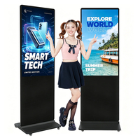 Monitor Delgado Android Económico de 43, 49, 55 y 65 Pulgadas, Software CMS para Fotos y Vídeos, Señalización Digital LCD Portátil, Pantalla LCD para Interiores