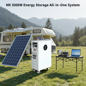 Système de stockage d'énergie portable tout-<span class=keywords><strong>en</strong></span>-un de qualité domestique fabriqué <span class=keywords><strong>en</strong></span> Chine, alimenté par batterie lithium-ion MK-74 3600W 5 <span class=keywords><strong>kWh</strong></span>, pour l'alimentation électrique - Product Image 2
