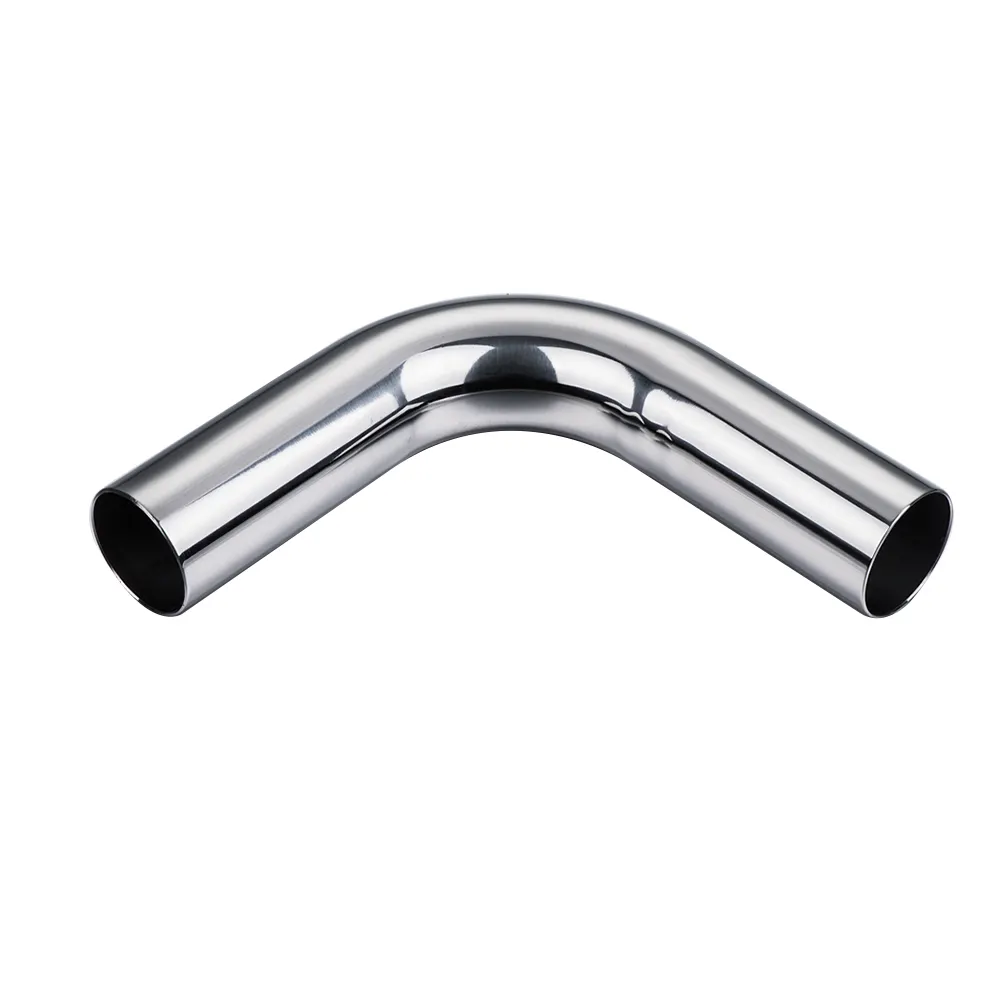 Aluminium Elbow 76MM DIAMETER MANDREL BENT POLISHED 90 DEGREE ALUMINIUM TUBE ELBOW