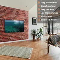 NAYA Factory Supply 3d Foam Stone Brick Wallpaper DIY Panel Wall Sticker Brick Shade Wallpaper Factory Chine