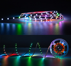 Linh hoạt 5V WS2812 4 mét <span class=keywords><strong>RGB</strong></span> <span class=keywords><strong>LED</strong></span> Strip ánh sáng Slim smd3535 địa chỉ <span class=keywords><strong>RGB</strong></span> <span class=keywords><strong>LED</strong></span> Băng 10 wát/mét kỹ thuật số pixel Strip - Product Image 5