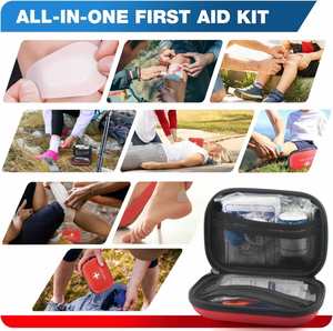 Botiquín de Primeros Auxilios Portátil con Suministros Médicos de Emergencia, Bolsa Médica Impermeable de EVA con Logotipo - Product Image 6