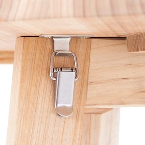 Table haute pliante en <span class=keywords><strong>bois</strong></span> massif de haute qualité, table de <span class=keywords><strong>bar</strong></span> d'extérieur, table de pique-nique, table de fête pliable, table de jardin - Product Image 5
