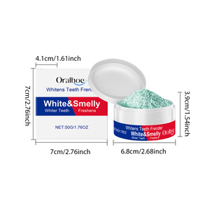Poudre dentifrice à base d'amidon de maïs biologique à la menthe, de haute qualité, 50 g, best-seller, blanchit, pour usage domestique - Product Image 5