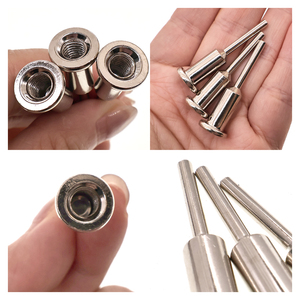 3mm Schaft M6 Innengewinde-Bohreradapter Werkzeugzubehör Edelstahl-Verbindungsstangenadapter für Rotationswerkzeug Polieren - Product Image 4
