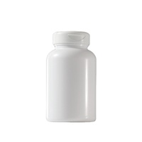 Bouteille ronde en PET blanche de 300 ml, 200 ml, 150 ml, 120 ml, 100 ml, 80 ml avec couvercle à rabat, flacon d'emballage médical en plastique scellé