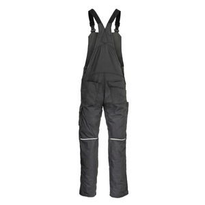 Unisex Dark Gray Polyester <b>Waterproof</b> <b>Work</b> Coveralls Adjustable Straps Reinforced Knees Abrasion Resistant Oeko-Tex Certified - Product Image 2