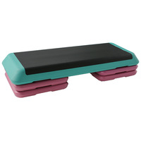 Gran oferta, plataforma de paso aeróbico ABS antideslizante ajustable para Pedal de Fitness interior y exterior, tabla de ejercicios para gimnasio