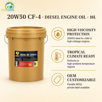 Huile moteur diesel 5W30 à économie d'énergie API CK-4 ACEA E9 entièrement synthétique OEM pour camions lourds Euro VI en gros