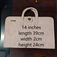 Funda Delgada y Ecológica para Portátil, Color Rosa, Cuero Vegano de PU de Base Biológica, Material Reciclado, 14-16 Pulgadas, para Mujeres y Niñas, Artículos de Primera Necesidad