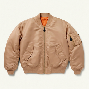 Veste bomber légère personnalisée Greek Wear Sorority Products avec bordure côtelée, fermeture éclair intégrale, style universitaire décontracté - Product Image 1