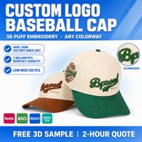 Casquette de baseball personnalisée avec logo brodé, 5 panneaux, en coton, style snapback réglable, casquette de haute qualité pour hommes et femmes