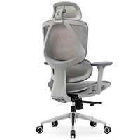 Chaise de bureau de direction de luxe réglable, design moderne, ergonomique, pivotante, en maille, pour poste de travail commercial, atelier, hôtel