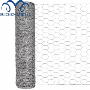 Hot Dipped Galvanized <strong>Hexagonal</strong> <strong>Net</strong> <strong>Chicken</strong> Wire <strong>Mesh</strong> Poultry Fence Roll - Product Image 2